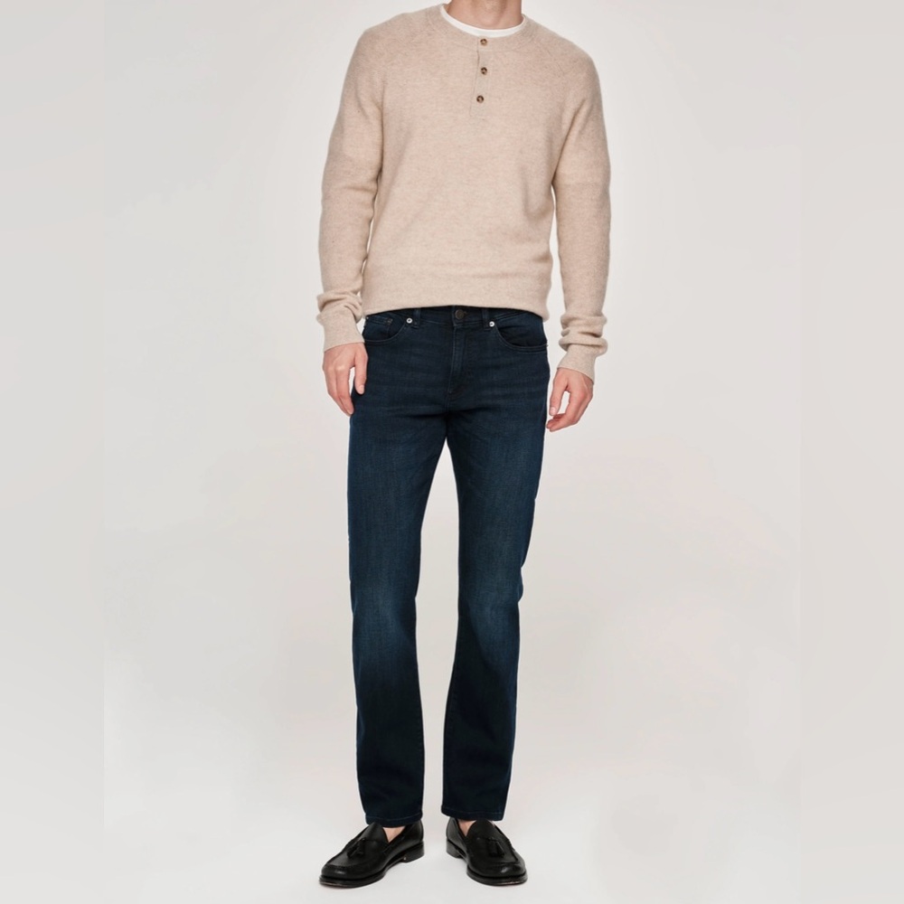 NWT DL1961 Men's Russell Slim Straight Ink Dark Indigo Denim